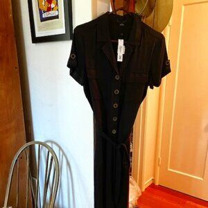 Black contemporary jumpsuit